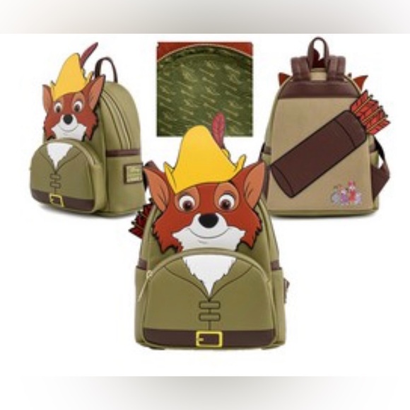 Loungefly Handbags - Loungefly Disney’s Robin Hood cosplay mini backpack